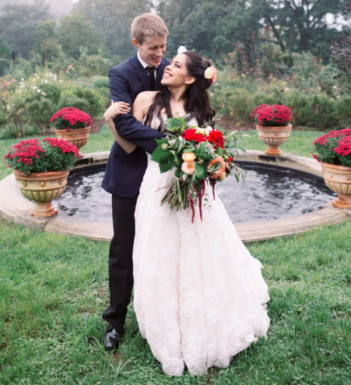 garden wedding picture