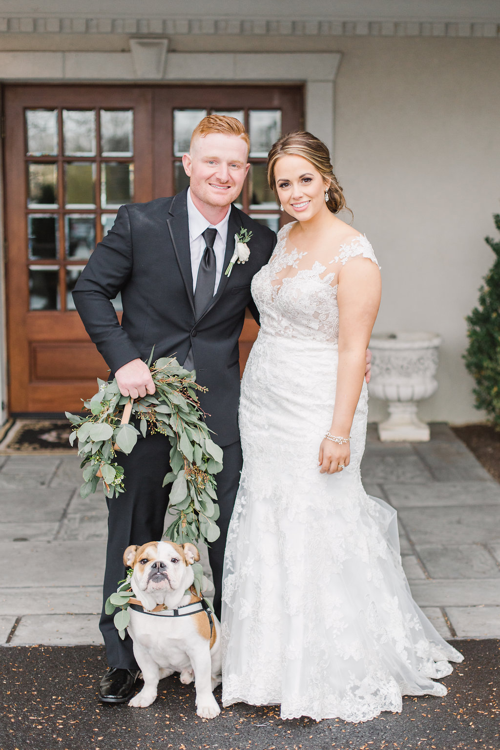 dog at wedding